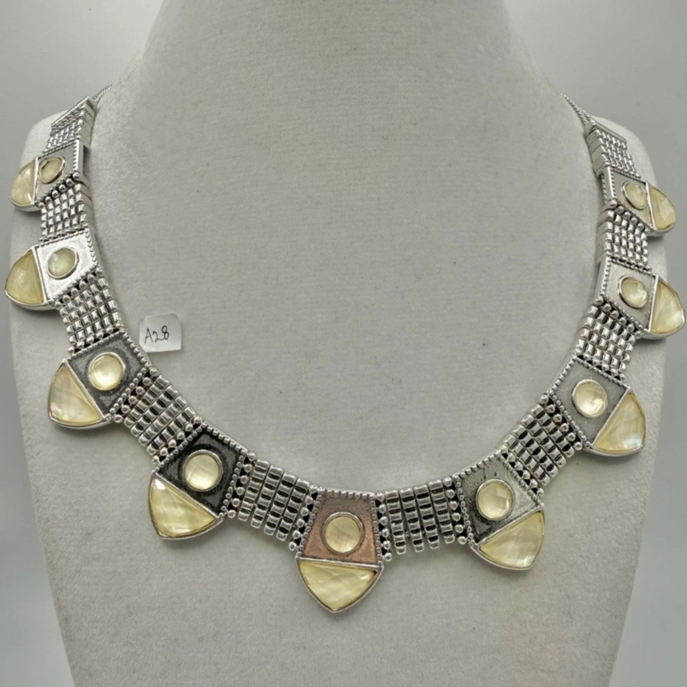 NWT Lucky Brand geometric bib necklace